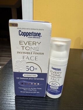 Coppertone Every Tone Invisible Finish Face SPF 60+ Hydrating Sunscreen - White